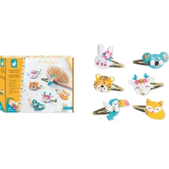 Glittery Animal Hairclips To Make by Janod