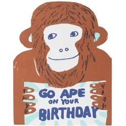 Go Ape Birthday Greetings Card by Egg Press for 1973