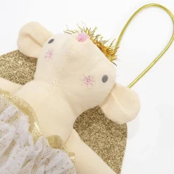 Gold Angel Mouse Christmas Tree Topper by Meri Meri
