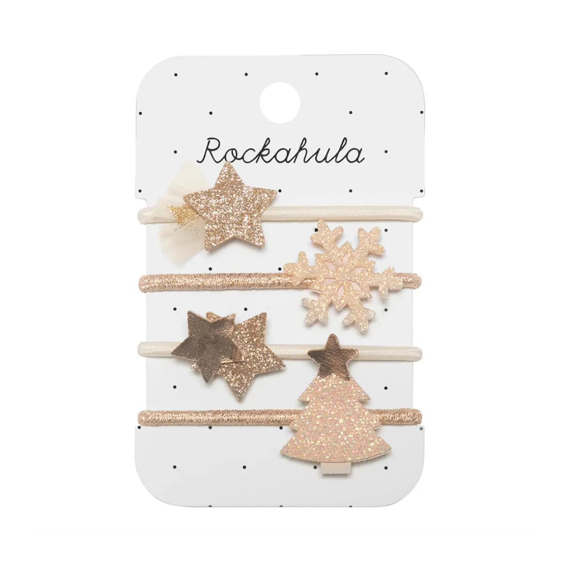 Golden Christmas Tree Set of Ponies by Rockahula
