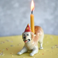 Golden Retriever Ceramic Cake Topper by Camp Hollow