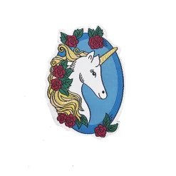 Gold Haired Unicorn Patch by Rosie Wonders