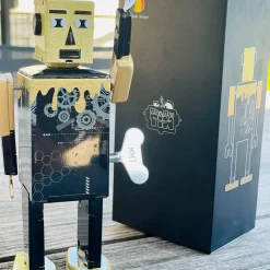 Goldhead Bot Wind Up Tin Robot (Limited Edition) by Mr & Mrs Tin