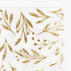 Gold Leaf Small Party Napkins by Meri Meri