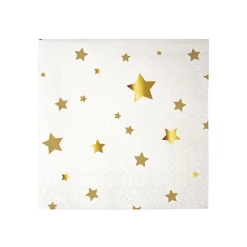 Gold Stars Small Party Napkins by Meri Meri