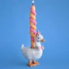 Goose With Pink Hat Ceramic Cake Topper by Camp Hollow