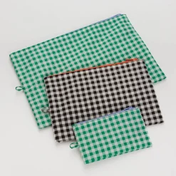 Go Pouch Set in Gingham by Baggu