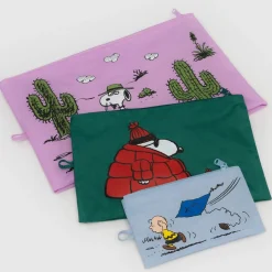 Go Pouch Set in Peanuts by Baggu