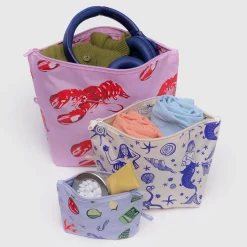 Go Pouch Set in Sea Creatures by Baggu