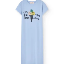 Gorilla Kids Dress in Soft Blue by The Animals Observatory