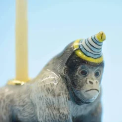 Gorilla Party Animal Ceramic Cake Topper by Camp Hollow