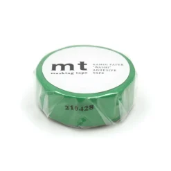 Green 15mm 1P Basic Washi Tape by MT Japan