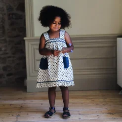 Greta Pinafore in Daisy Floral by Little Cotton Clothes