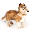 Grey Wolf Cub Standing (44cm) by Hansa