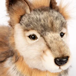 Grey Wolf Cub Standing (44cm) by Hansa