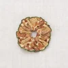 Hair Scrunchie in Acorn Chrysanthemum by Misha & Puff