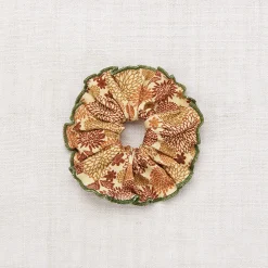 Hair Scrunchie in Acorn Chrysanthemum by Misha & Puff