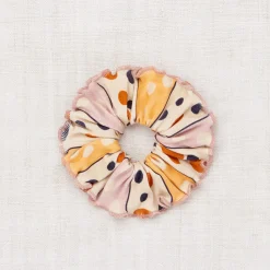Hair Scrunchie in Frangipani Polka-Stripe by Misha & Puff