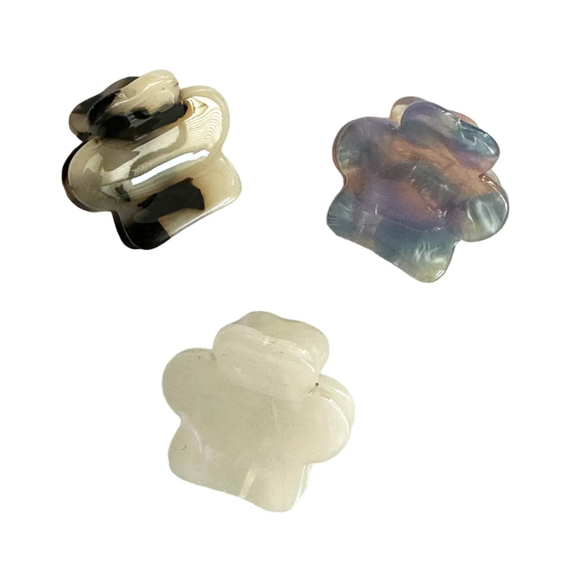 Half Flower Mini Hair Claw (2.5cm) in Various Colours by Hello Sakura