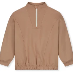 Half Zip Sweatshirt in Biscuit by Gray Label