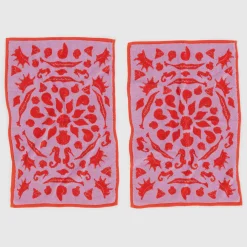 Hand Towel in Sea Shells by Baggu (Set of 2)