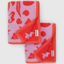Hand Towel in Sea Shells by Baggu (Set of 2)