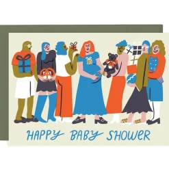 Happy Baby Shower Greetings Card by Rozalina Burkova for Wrap