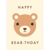 Happy Bear-thday Greetings Card by Dicky Bird