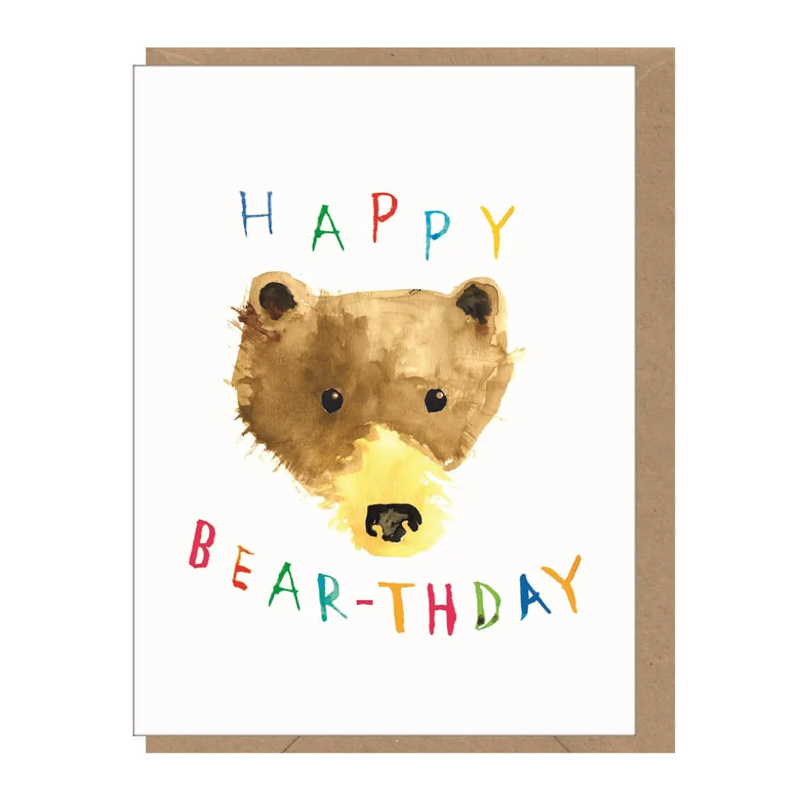 Happy Bear-thday Mini Greetings Card by Dominic Early for Earlybird Designs