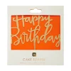 Happy Birthday Cake Topper in Luxe Gold by Talking Tables