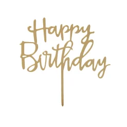 Happy Birthday Cake Topper in Rose by Talking Tables