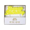 Happy Birthday Candle in Yellow by Meri Meri