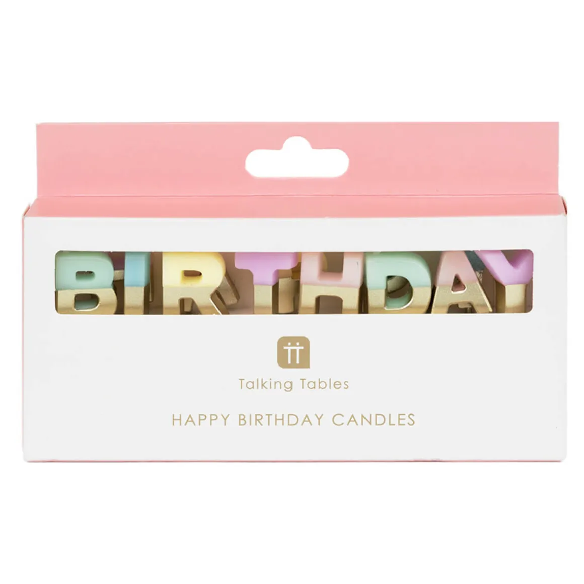 Happy Birthday Candles in Pastel by Talking Tables