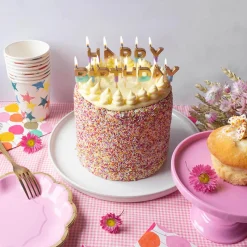 Happy Birthday Candles in Pastel by Talking Tables
