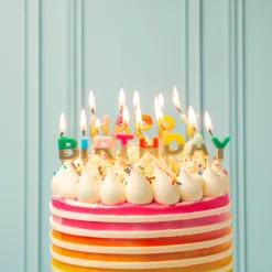 Happy Birthday Candles in Rainbow by Talking Tables