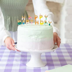 Happy Birthday Candles in Rainbow by Talking Tables