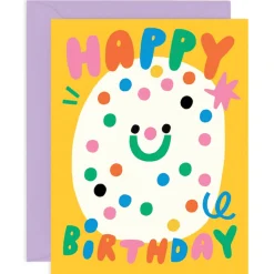 Happy Birthday Confetti Greetings Card by Susie Hammer for Wrap