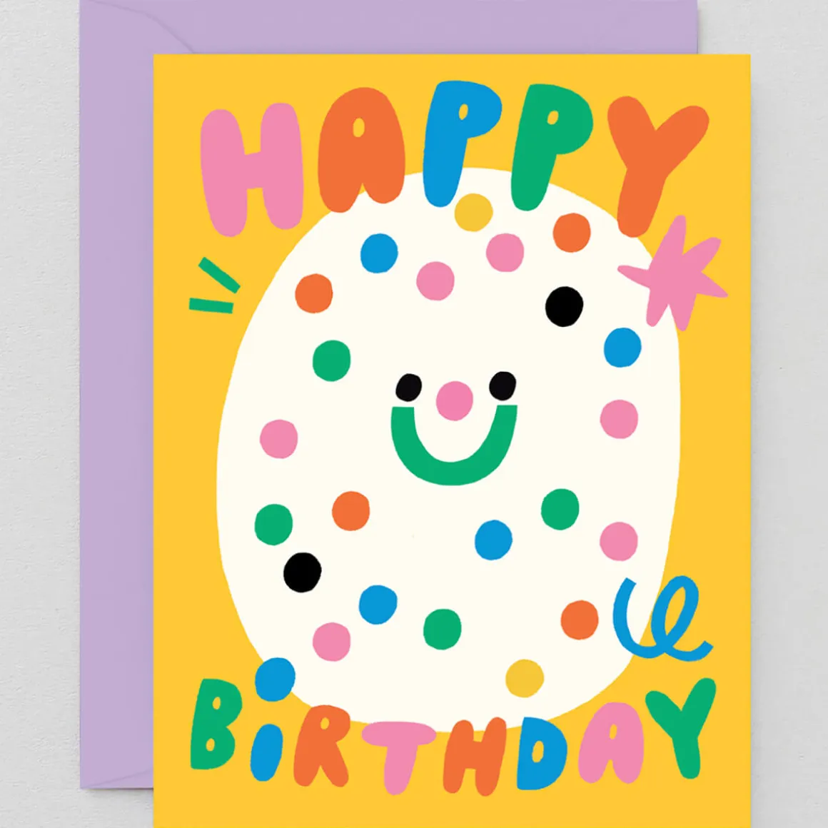 Happy Birthday Confetti Greetings Card by Susie Hammer for Wrap