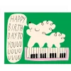 Happy Birthday Dog And Keyboard Greetings Card by Odile Ferraille for Wrap