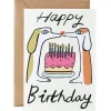 Happy Birthday Dogs Embossed Greetings Card by Molly Fairhurst for Wrap