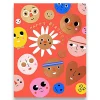 Happy Birthday Faces Greetings Card by Carolyn Suzuki for 1973