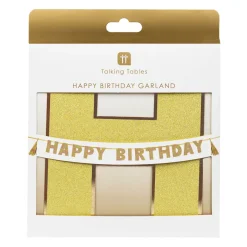 Happy Birthday Garland in Luxe Gold by Talking Tables