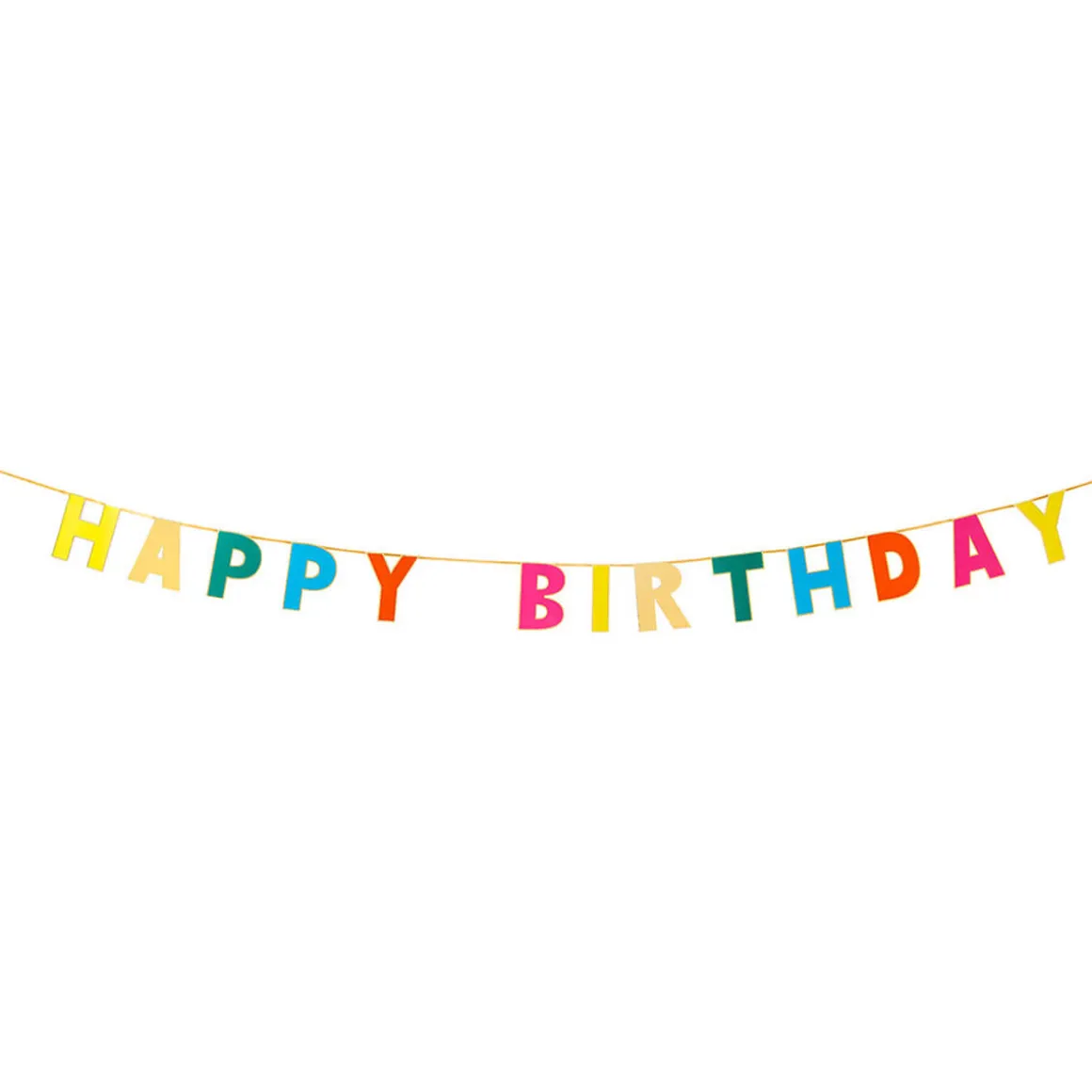 Happy Birthday Garland in Rainbow by Talking Tables