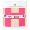 Happy Birthday Garland in Rose by Talking Tables