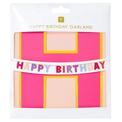 Happy Birthday Garland in Rose by Talking Tables