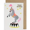 Happy Birthday Horse Greetings Card by Petra Boase