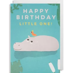 Happy Birthday Little One Greetings Card by Naomi Wilkinson for Lagom Design
