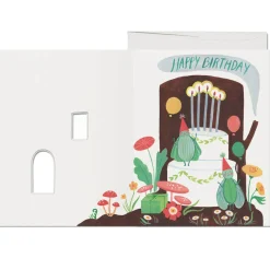 Happy Birthday Log Greetings Card by Red Cap Cards