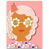 Happy Birthday Party Girl Greetings Card by Carolyn Suzuki for 1973