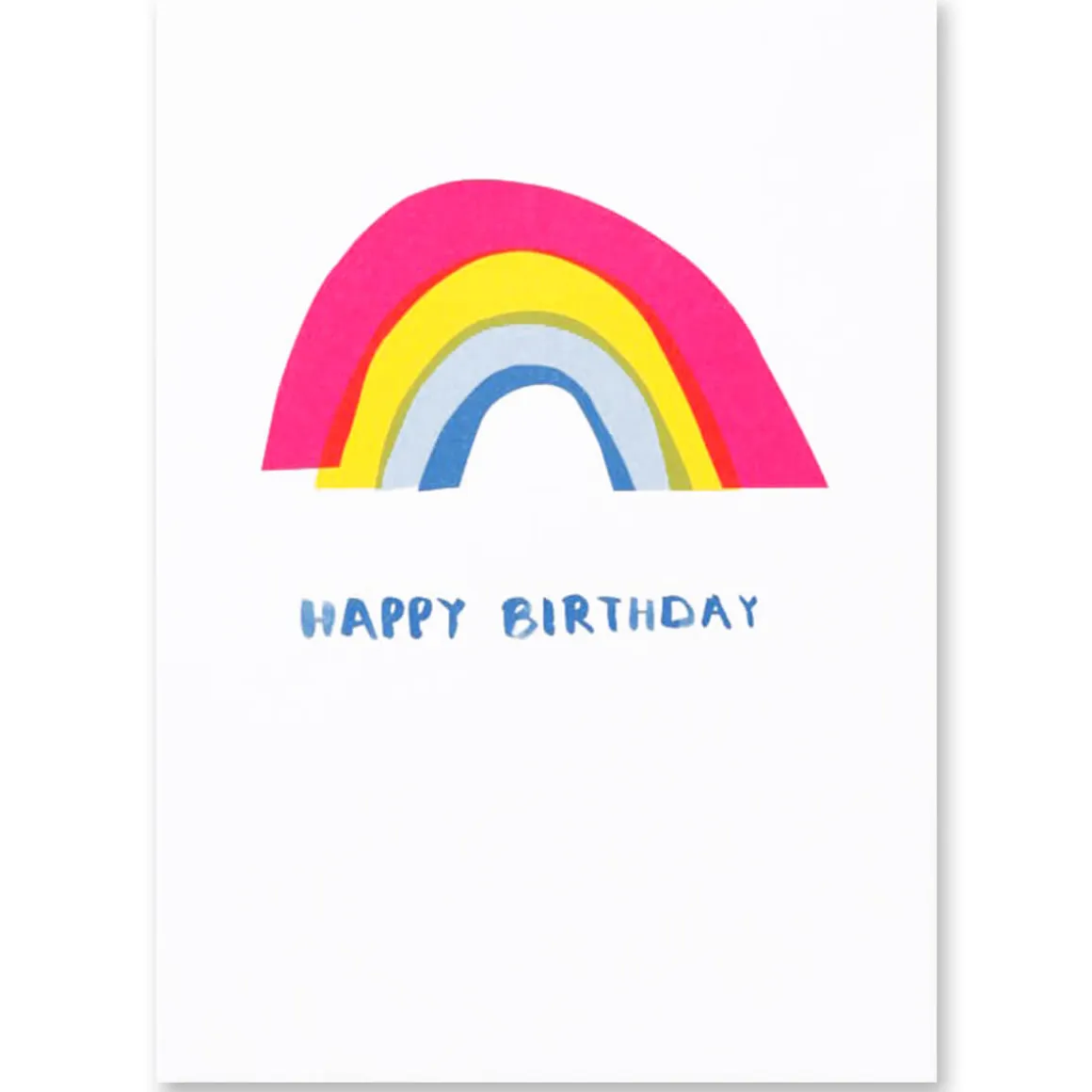 Happy Birthday Rainbow Greetings Card by Dominic Early for Earlybird Designs